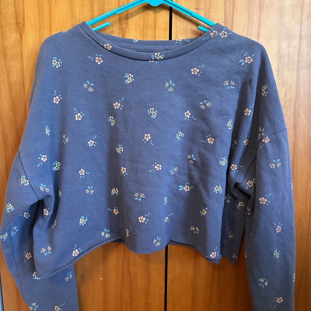 Floral Blue Women's Top